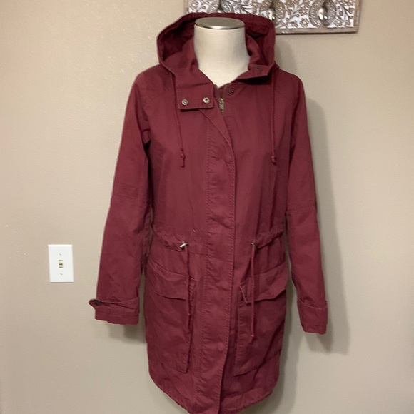 Forever 21 Burgundy Utility Jacket - Picture 1 of 8